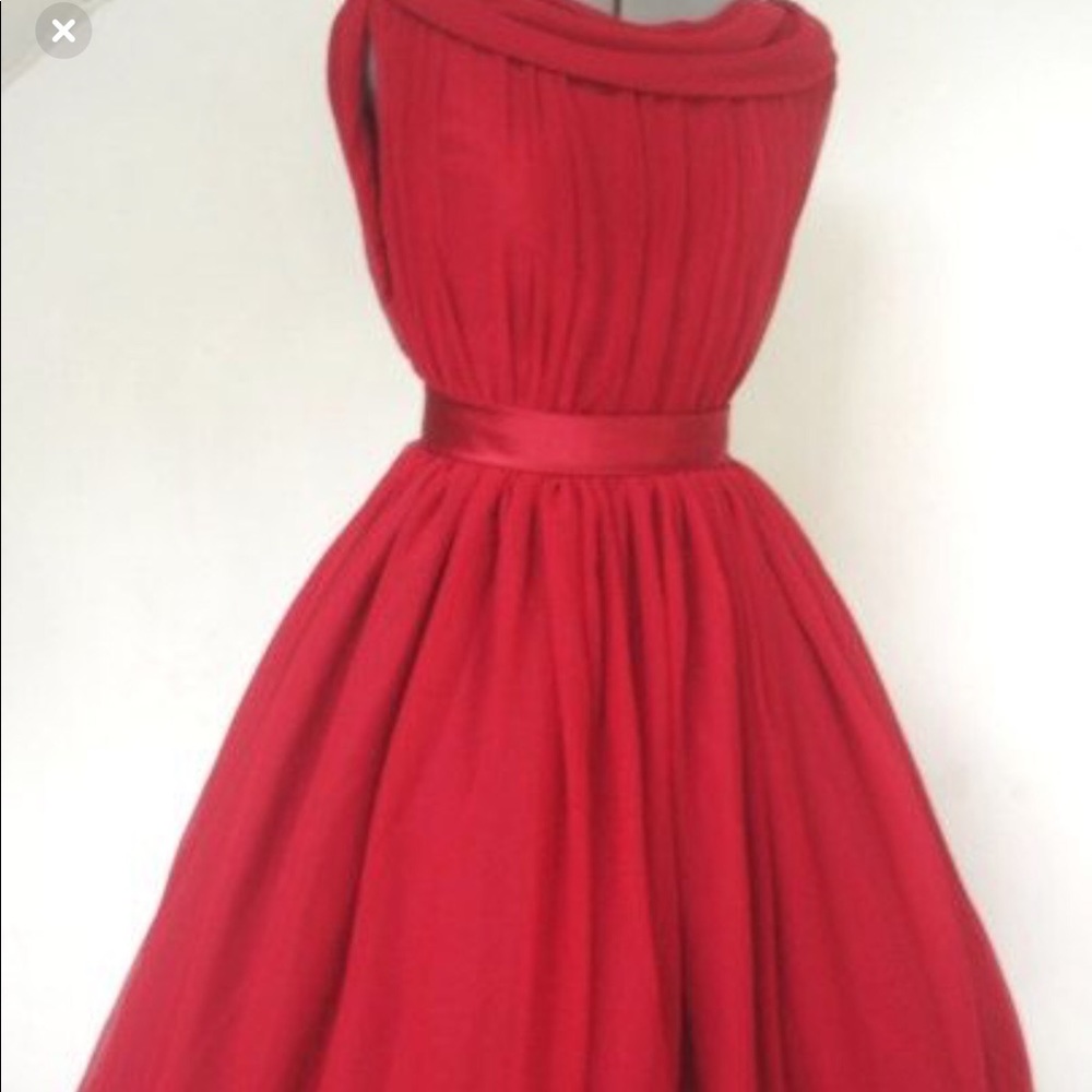 COPY - Custom tea length dress.